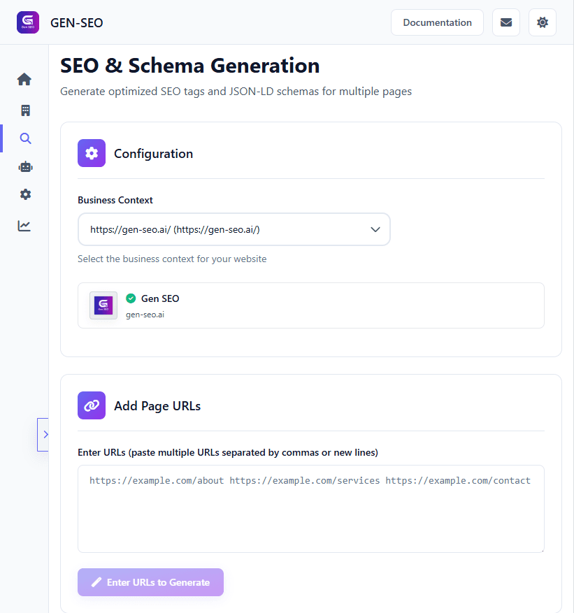 Generate SEO/Schema